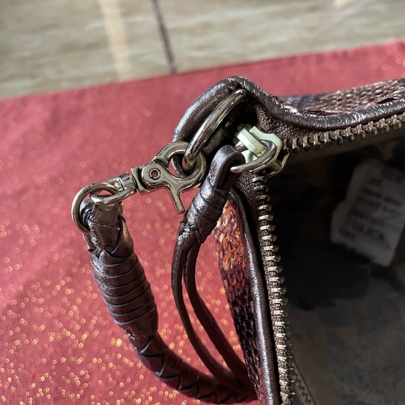 Elliott Lucca Sequined Snake Pattern Crossbody EUC - Picture 9 of 12